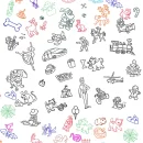 Projektor rzutnik stolik do rysowania karty różowy