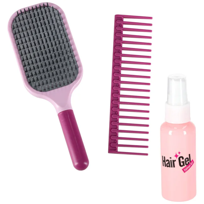 Zestaw fryzjerski dla dzieci suszarka prostownica 16 elementów