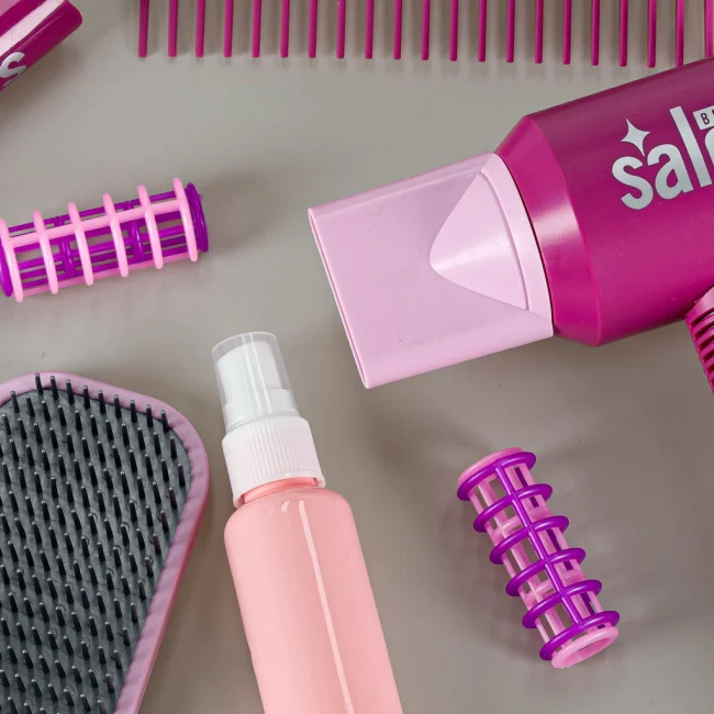 Zestaw fryzjerski dla dzieci suszarka prostownica 16 elementów