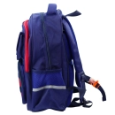 Plecak Szkolny Dziecięcy Pas Piersiowy Granatowo Czerwony Kosmos 20L 38cm