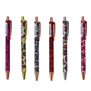 Długopis Metalowy Automatyczny Panterka Niebieski Tusz 1.0mm