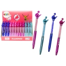 Długopis Z Flamingiem Diamenciki Niebieski Wkład 0.7mm Mix
