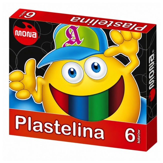 Plastelina szkolna 6 kolorów MONA