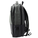 Plecak Miejski Biznesowy USB Kieszeń Na Laptopa Czarno Szary 16L 41cm