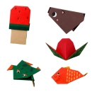 Kolorowy Zeszyt z Origami Dla Dzieci Zwierzęta Poziomy Trudności 30 Arkuszy