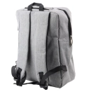 Plecak Miejski Biznesowy USB Przegroda Środkowa Szary 14L 40cm