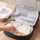 Torba Termiczna Izolacyjna Śniadaniowa Pas z Regulacją Czarna 27cm
