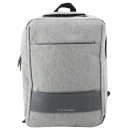 Plecak Miejski Biznesowy USB Przegroda Środkowa Szary 14L 40cm