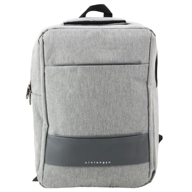 Plecak Miejski Biznesowy USB Przegroda Środkowa Szary 14L 40cm