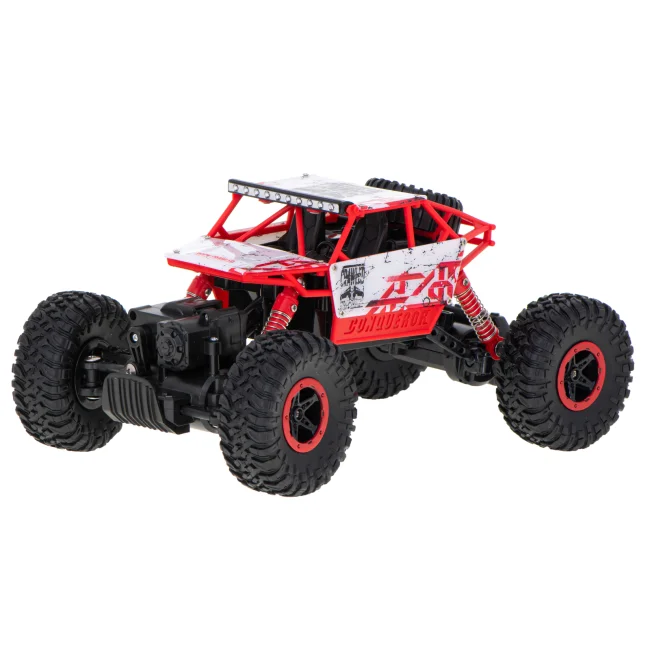 Samochód zdalnie sterowany na pilota RC Rock Crawler HB 2,4GHz 1:18 czerwony