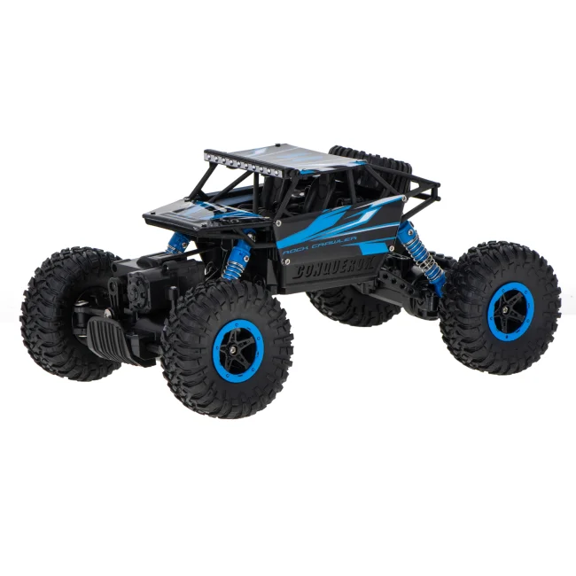 Samochód zdalnie sterowany na pilota RC Rock Crawler HB 2,4GHz 1:18 niebieski