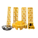 Dźwig Żuraw budowlany zdalnie sterowany  RC z hakiem 4CH 128cm