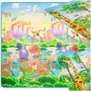 Mata edukacyjna piankowa dwustronna składana ZOO 200 x 180 x 1 cm