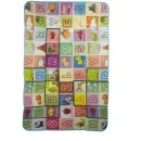 Mata edukacyjna piankowa dwustronna składana plac zabaw 200 x 170 cm