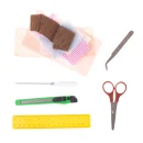 Domek dla lalek drewniany model do złożenia LED 19,5cm