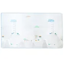 Mata edukacyjna piankowa miarka wzrostu szara 200 x 180 cm