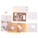 Domek dla lalek drewniany retro model DIY 3013 LED 13cm