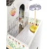 Domek dla lalek drewniany MDF mebelki 122cm XXL LED