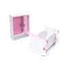Domek dla lalek drewniany MDF mebelki 70cm różowy LED
