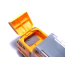 Transporter ciężarówka TIR wyrzutnia + metalowe auta maszyny budowlane