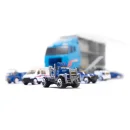 Transporter ciężarówka TIR wyrzutnia + metalowe auta policja