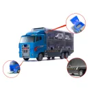 Transporter ciężarówka TIR wyrzutnia + metalowe auta policja