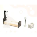 Domek dla lalek drewniany MDF mebelki 122cm XXL LED