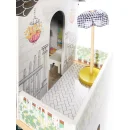 Domek dla lalek drewniany MDF mebelki 122cm XXL LED