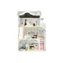 Domek dla lalek drewniany MDF mebelki 122cm XXL LED