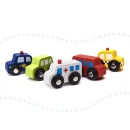 Kolejka drewniana pociąg tor samochodowy 70 elementów