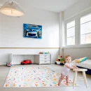 Mata edukacyjna dwustronna składana ulica las 177 x 198 x 1 cm