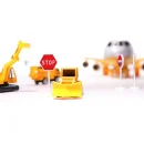 Transporter samolot + 3 auta pojazdy budowlane