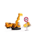 Transporter samolot + 3 auta pojazdy budowlane