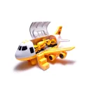 Transporter samolot + 3 auta pojazdy budowlane