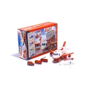 Transporter samolot + 3 auta straż pożarna