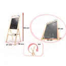 Tablica magnetyczna kredowa liczydło papier kreda literki gratis