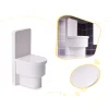 Domek dla lalek drewniany mebelki 70cm szary
