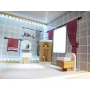 Domek dla lalek drewniany MDF mebelki 78cm czarny LED