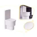 Domek dla lalek drewniany mebelki 70cm szary