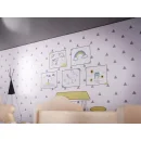 Domek dla lalek drewniany mebelki 70cm szary