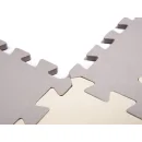 Mata edukacyjna piankowa puzzle kojec szara ecru 30 x 30 cm 36 elementów