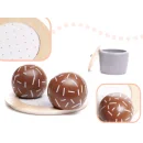 Serwis kawowy drewniany naczynia dla dzieci zestaw kuchenny do herbaty taca filiżanki