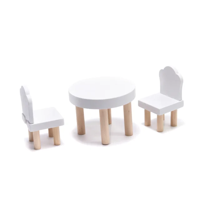 Domek dla lalek drewniany MDF mebelki 78cm czarny LED
