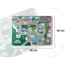 Klocki drewniane edukacyjne miasto puzzle 100el.