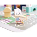 Klocki drewniane edukacyjne miasto puzzle 100el.