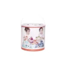 Klocki drewniane edukacyjne miasto puzzle 100el.