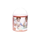 Klocki drewniane edukacyjne miasto puzzle 135el.