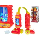 Odkurzacz dla dzieci pionowy interaktywny z dźwiękiem malinowy 46cm