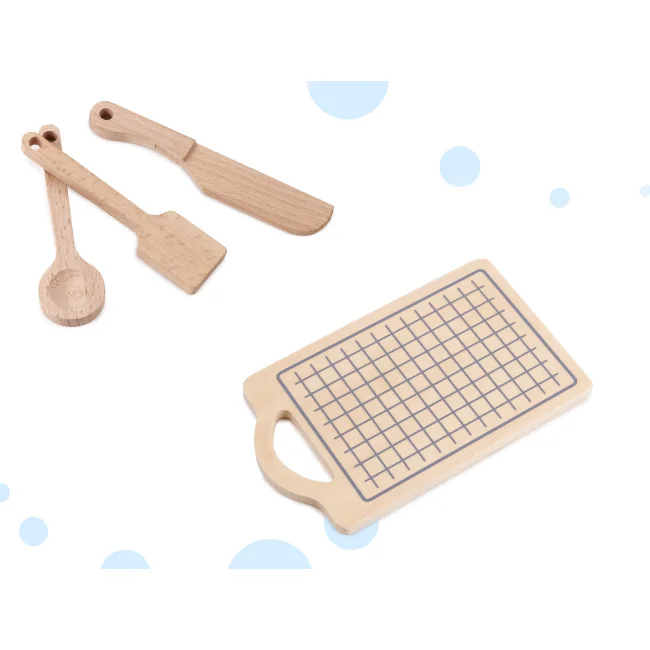 Kuchnia dla dzieci drewniana  MDF MODERN CLASSIC akcesoria 82cm