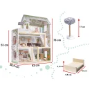 Domek dla lalek drewniany LULILO FLORO boho LED 78cm